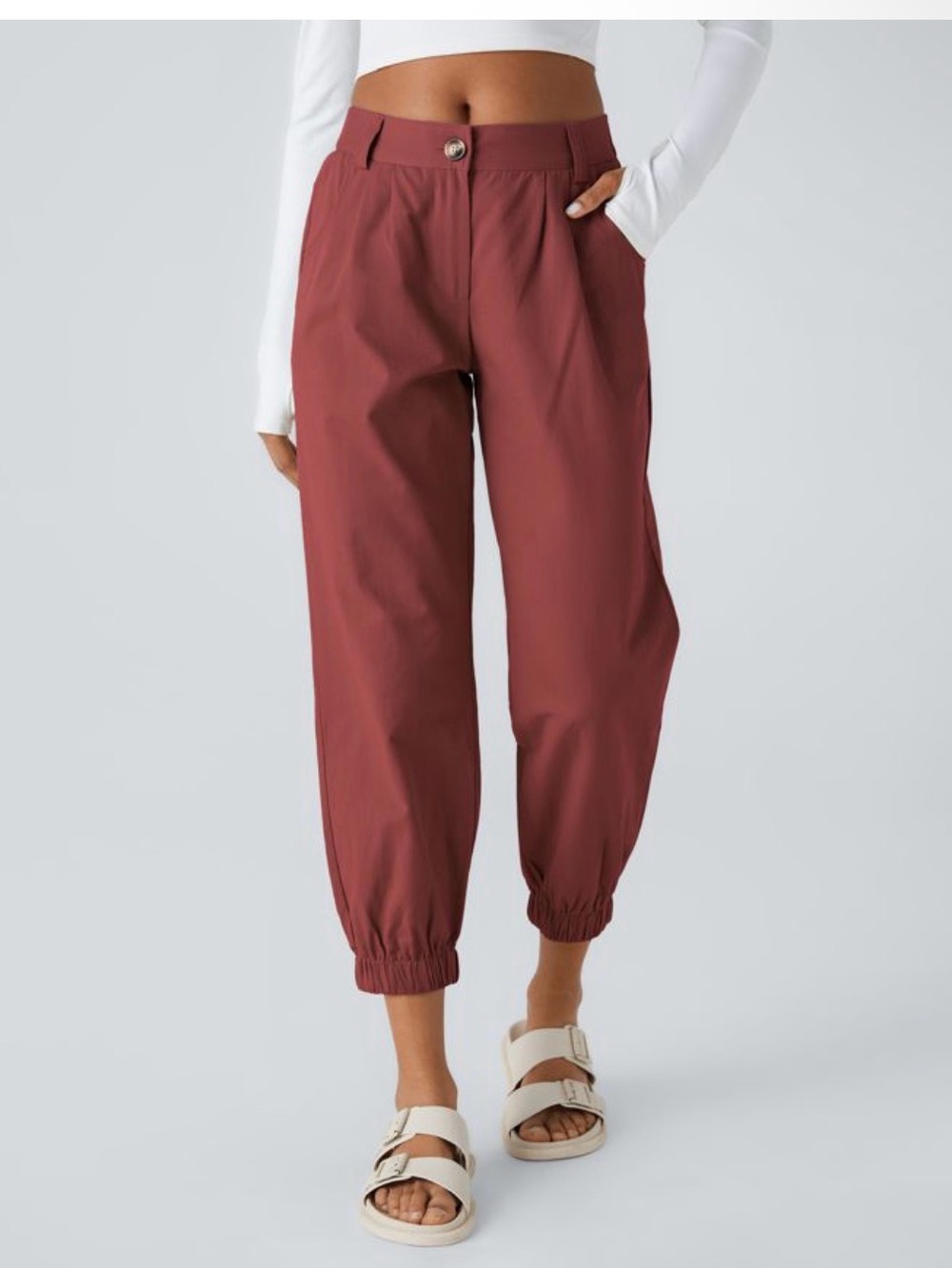HALARA Mid Rise Casual Joggers with Pockets